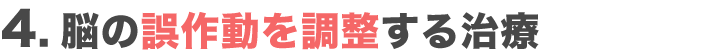 脳の誤作動を調整する治療